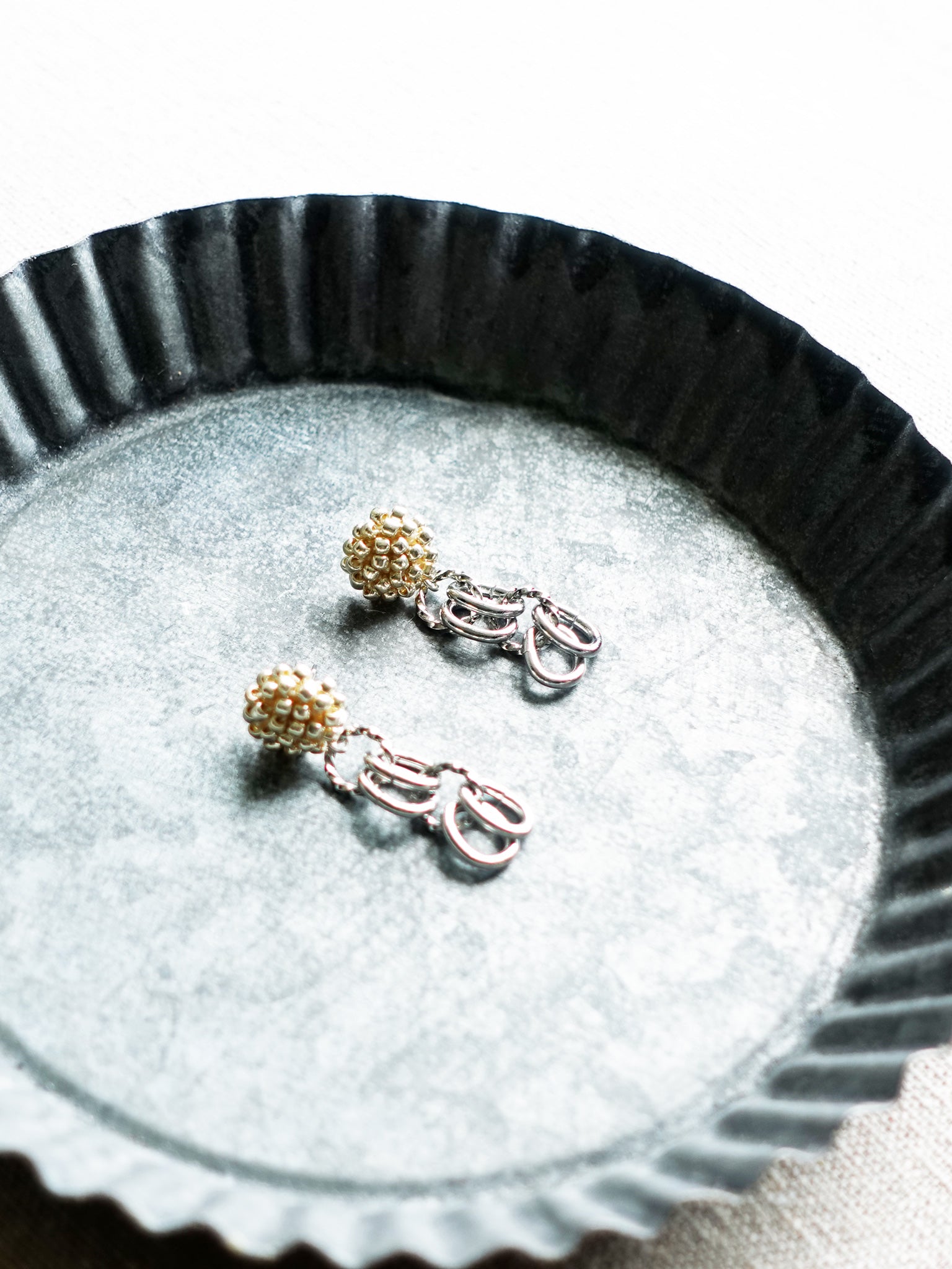 Xanthia Earrings in Gold Tray