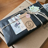 gift wrap design rustic black