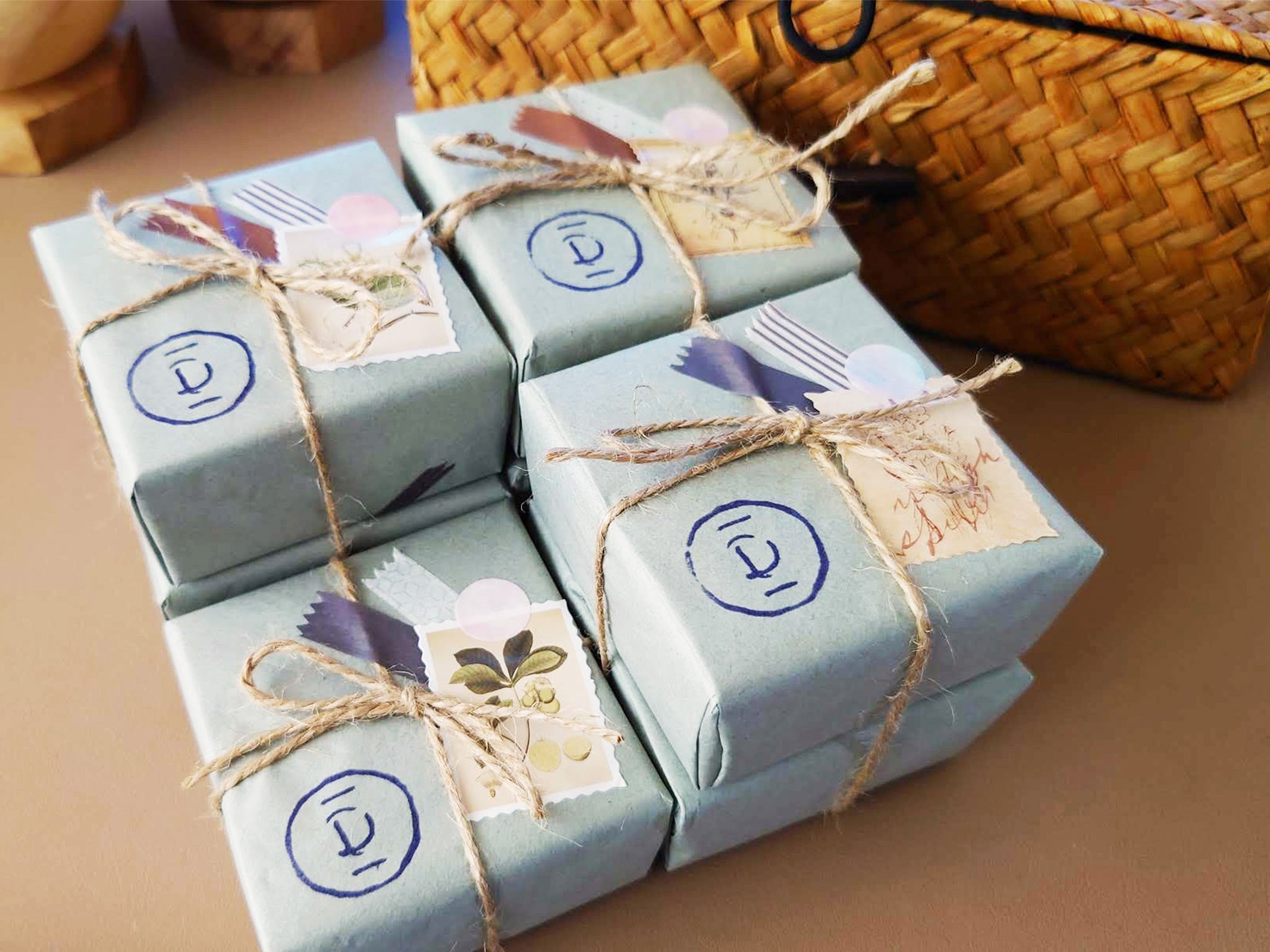 gift wrapping simple rustic 1 grey multiple