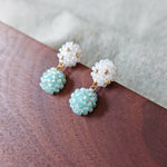 Abigail Earrings in Blue Right