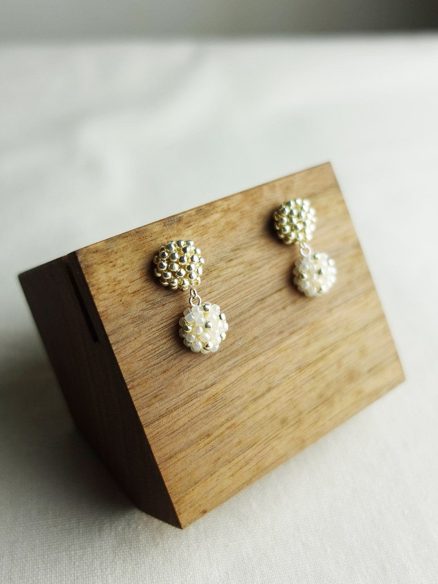 Abigail Earrings in Ivory Display