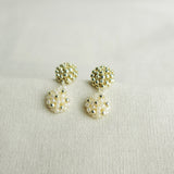 Abigail Earrings in Ivory Front