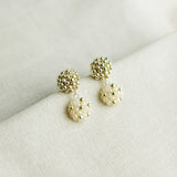 Abigail Earrings in Ivory Left