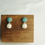 Abigail Earrings in Ocean Green Display