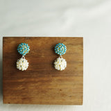 Abigail Earrings in Ocean Green Display