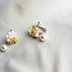 Anastasia Mariota Clip-on Earrings in Ivory Back
