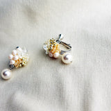 Anastasia Mariota Clip-on Earrings in Ivory Back