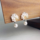 Anastasia Mariota Clip-on Earrings in Ivory Display