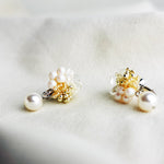 Anastasia Mariota Clip-on Earrings in Ivory Left