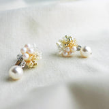 Anastasia Mariota Clip-on Earrings in Ivory Right