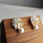 Anastasia Mariota Drop Earrings in Ivory Display Left