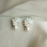 Anastasia Mariota Drop Earrings in White Right