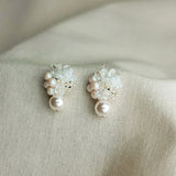 Anastasia Mariota Drop Earrings in White Right