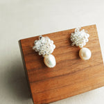 Anna Risa Drop Earrings in Silver Display Left