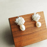 Anna Risa Drop Earrings in Silver Display Left