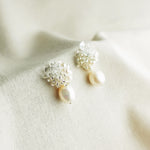 Anna Risa Drop Earrings in Silver Left