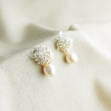 Anna Risa Drop Earrings in Silver Left