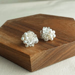 Anna Stud Earrings in Silver Display Left