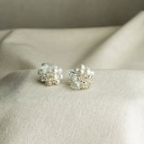 Anna Stud Earrings in Silver Right