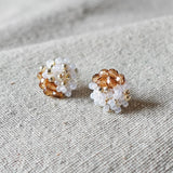 Ariel Czech Earrings in Brown Front