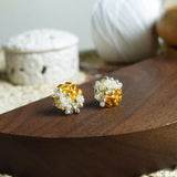 Ariel Czech Earrings in Topaz Display