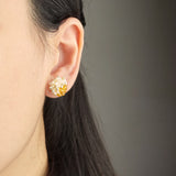 Ariel Czech Earrings in Topaz Model
