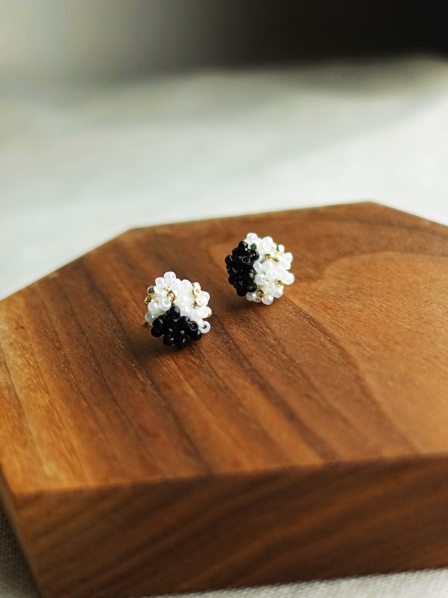 Ariel Kai Stud Earrings in Black Display