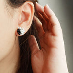 Ariel Kai Stud Earrings in Black Model