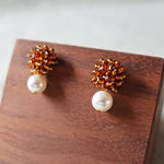 Ariel Mariota Earrings in Dark Amber Display