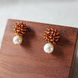 Ariel Mariota Earrings in Dark Amber Display