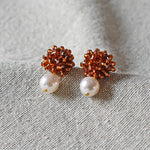 Ariel Mariota Earrings in Dark Amber Front