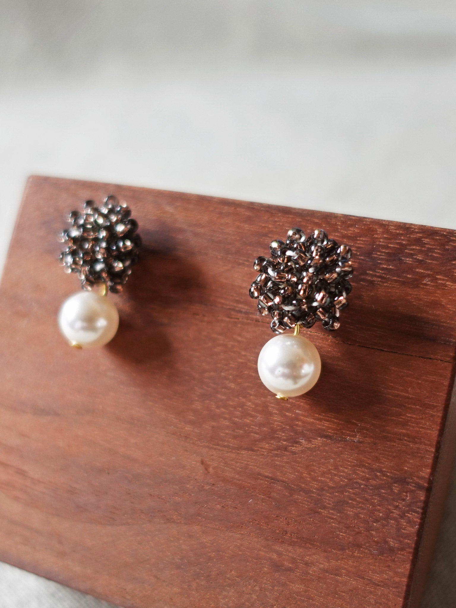 Ariel Mariota Earrings in Umber Display