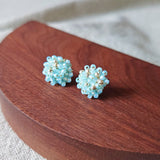 Ariel Stud Earrings in Blue Display