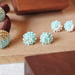 Ariel Stud Earrings in Blue Group
