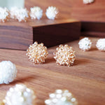 Ariel Stud Earrings in Champagne Pink Group