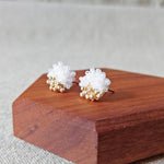 Ariel Two Ninths Stud Earrings Display Side