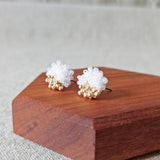 Ariel Two Ninths Stud Earrings Display Side