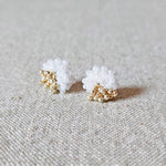 Ariel Two Ninths Stud Earrings Front