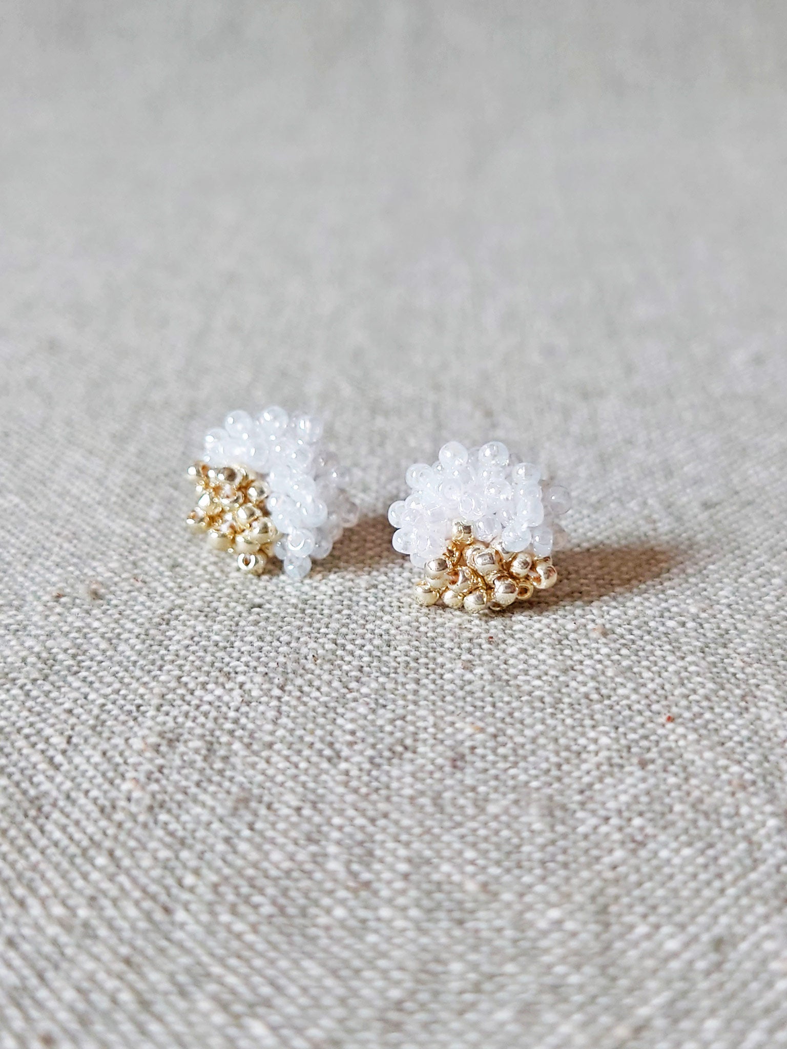 Ariel Two Ninths Stud Earrings Front