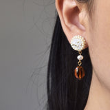 Blanche Rio Earrings Model Left