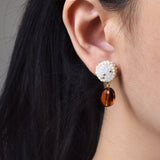 Blanche Rio Earrings Model Right