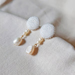 Calypso Dangle Earrings in White Right