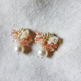 Camellia Mariota Bicolor Earrings in Strawberry Red Side 2