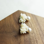 Camellia Mariota Earrings in Ivory Display Left