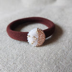 Cara Hair Tie in Champagne Pink Front