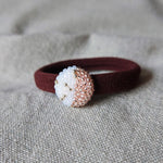 Cara Hair Tie in Champagne Pink Side