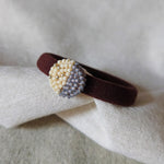 Cara Hair Tie in Grey Front