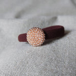 Champagne Pink Hair Tie Front