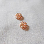 Champagne Pink Stud Earrings Top