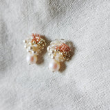 Fantasia Mariota Drop Earrings in Strawberry Red Right
